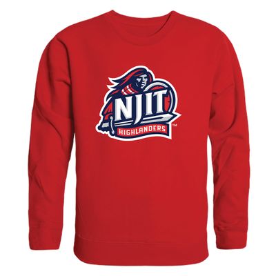 W Republic NJIT Highlanders College Crewneck Pullover Sweatshirt, Adult Unisex, Red, Small - NCAA Officially Licensed Apparel