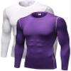 Men's Compression Long Sleeve Shirts, Cool Dry Sport Workout Underwear Shirt Athletic Baselayer Running Gym Tops 2 Pack view 1