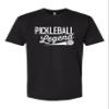 Large Black Mens Pickleball Legend Funny Gift Idea Deluxe Soft T-Shirt view 1