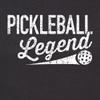 Large Black Mens Pickleball Legend Funny Gift Idea Deluxe Soft T-Shirt view 3