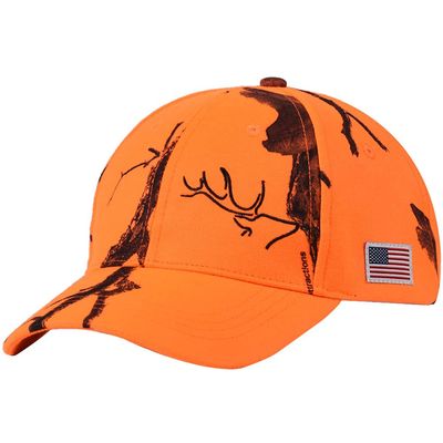 EDTREK Elite Youth High Performance Hunting Hat - Boys Girls Kids Camo Hat and Blaze Orange Baseball Cap (Blaze Wildfire Orange Camo)