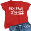 Small Red Women Pickleball Legend Funny Gift Idea T-Shirt view 1