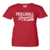 Small Red Women Pickleball Legend Funny Gift Idea T-Shirt view 3