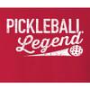 Small Red Women Pickleball Legend Funny Gift Idea T-Shirt view 4