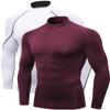 2/3 Pack Men's Compression Shirts Long Sleeve Workout Shirts Mock Turtleneck Athletic Base Layer Active Undershirts Tops view 1