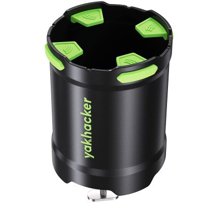 YAKHACKER Kayak Cup Holder with Rubber Tab - Original Since 2023 - Multi-Functional and Anti-toppling Cup Holder for Kayak - Phone Holder, Drinks Holder, Fishing Tool, Kayak Track Mount Install