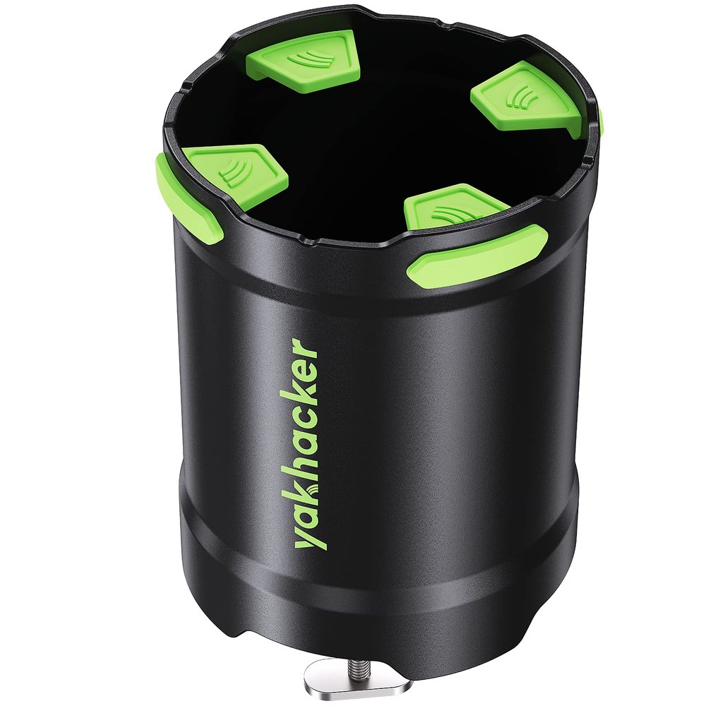 YAKHACKER Kayak Cup Holder with Rubber Tab - Original Since 2023 - Multi-Functional and Anti-toppling Cup Holder for Kayak - Phone Holder, Drinks Holder, Fishing Tool, Kayak Track Mount Install