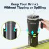 YAKHACKER Kayak Cup Holder with Rubber Tab - Original Since 2023 - Multi-Functional and Anti-toppling Cup Holder for Kayak - Phone Holder, Drinks Holder, Fishing Tool, Kayak Track Mount Install view 3