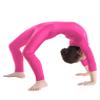 ranrann Kids Girls Full Length Gymnastic Unitard Long Sleeves Ballet Dance Jumpsuit Mock Neck Athletic Activewear Rose 5-6 view 3