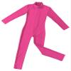 ranrann Kids Girls Full Length Gymnastic Unitard Long Sleeves Ballet Dance Jumpsuit Mock Neck Athletic Activewear Rose 5-6 view 4