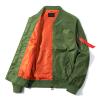 Maiyifu-GJ Men Lightweight Flight Bomber Jacket Slim Windproof Full Zip Softshell Coat Classic Spring Breathable Windbreaker (Armygreen,4X-Large) view 2