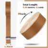 PECMER Heavy Duty Striped Nylon Webbing Belt - 1.5 inch, Pale Brown view 2