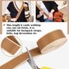 PECMER Heavy Duty Striped Nylon Webbing Belt - 1.5 inch, Pale Brown view 3