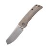 Petrified fish PFE05 Flavorist,3.15" K110 Satin Blade, 94g Micarta Handle Front Flipper Liner lock Folding knife (Khaki) view 1