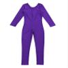 ranrann Girls Full Length Gymnastic Unitard Ballet Dance Bodysuit Seamless Dancewear Stretchy Jumpsuit Activewear Purple 3-4 view 3