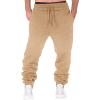 WABEOR Mens Jogger Sweatpants with Pockets Heavyweight Elastic Bottom Drawstring Jogger Pants Casual Loose Athletic Trousers view 3