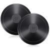 Deekin 2 Pcs 1KG Sports Rubber Practice Discus Smooth Surface Black Rubber Discus Disc Track and Field Equipment for High School Man Woman Outdoor Throwing Practice Students view 1