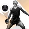 Deekin 2 Pcs 1KG Sports Rubber Practice Discus Smooth Surface Black Rubber Discus Disc Track and Field Equipment for High School Man Woman Outdoor Throwing Practice Students view 2