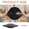 Deekin 2 Pcs 1KG Sports Rubber Practice Discus Smooth Surface Black Rubber Discus Disc Track and Field Equipment for High School Man Woman Outdoor Throwing Practice Students view 3