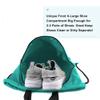 BeeGreen Teal Drawstring Backpack String Bag with Water Bottle Pockets Large Workout Bag Sackpack and Shoe Compartment Swim Sports Cinch Bag for Men Women Gym Yoga view 3