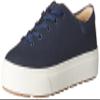 Amazon Essentials Women's Casual Lace Up Platform Sneakers, Navy, 5 view 1