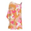 ADHOWBEW Summer Dress for Women,Fashion One Shoulder Batwing Sleeve Mini Dress Loose Fit Casual Flowy Floral Print Cute Dress Plus Size Boho Dress Sexy Dress Wedding Guest Dresses(E-Orange,X-Large) view 4