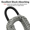 3FT Bungee Dock Line Boat Ropes for Docking Line Mooring Rope with Stainless Steel Clip Accessories for Boats 2pcs (Grey, 3Feet) view 4