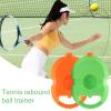 cdar Tennis Trainer Rebound Ball Tennis Trainer Single-Ball Groove Domed Ball Slot Filler Hole Tennis Training Holder for School Orange view 2