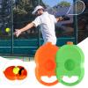 cdar Tennis Trainer Rebound Ball Tennis Trainer Single-Ball Groove Domed Ball Slot Filler Hole Tennis Training Holder for School Orange view 3