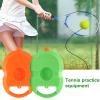 cdar Tennis Trainer Rebound Ball Tennis Trainer Single-Ball Groove Domed Ball Slot Filler Hole Tennis Training Holder for School Orange view 4