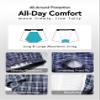 TIICHOO Incontinence Underwear for Men Washable Urinary Incontinence Boxer with Front Fly Regular Absorbency Mens Leak Proof Underwear 2 Pack(Medium, Blue Plaid) view 4