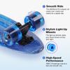 Kids Skateboard Set with Light-Up WheelsComplete Beginner Kit Includes Full Protective Gear & Skate ToolIdeal for Boys & Girls,Blue 22" view 4