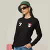 Personalised Women's Mexico 2026 Football T-Shirt Long Sleeve | Custom Name and Number | Mexico Flag Design (XXL White Multi Color) view 3