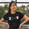 Personalised Women's Mexico 2026 Football T-Shirt Short Sleeve | Custom Name and Number | Mexico Flag Design (L Black Multi Color) view 2