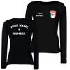 lepni.me Womens Shirt Mexico Football Jersey Your Name Number Mexican Personalized Flag Badge Custom Soccer | World Cup 2022 (M Black Multi Color) view 1