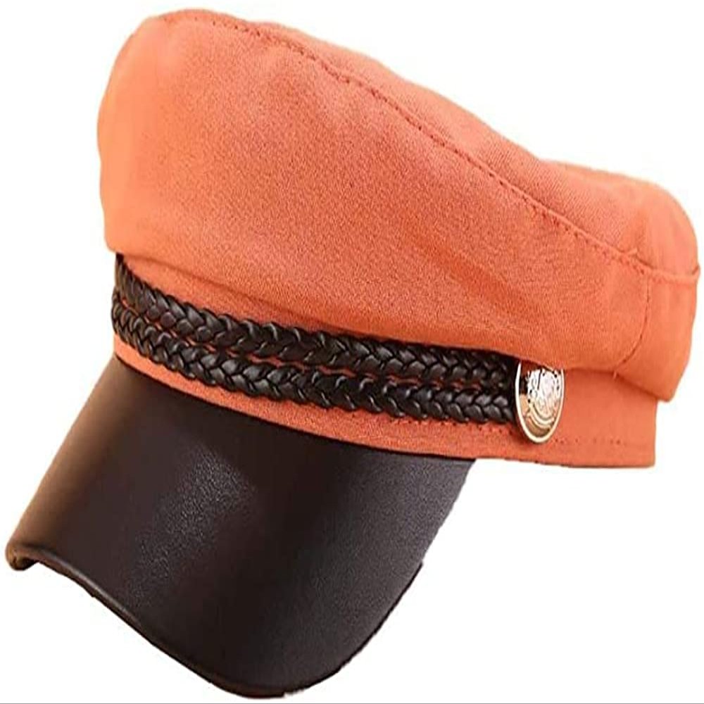 WYR Hat,Winter Warm Hat Women's Beret Cap Classic Retro Beret Autumn Artist Cap Women's Accessories Hat,Orange,M