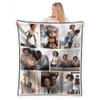 FrameStory Custom Blanket Photos and Text, Fully Customizable with Your Pictures and Message, Water Resistant Outdoor Throw, 50" x 60" view 1