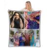 FrameStory Custom Blanket Photos and Text, Fully Customizable with Your Pictures and Message, Water Resistant Outdoor Throw, 50" x 60" view 1
