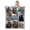 FrameStory Custom Blanket Photos and Text, Fully Customizable with Your Pictures and Message, Water Resistant Outdoor Throw, 50" x 60" view 1