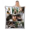 FrameStory Custom Blanket Photos and Text, Fully Customizable with Your Pictures and Message, Water Resistant Outdoor Throw, 50" x 60" view 1