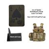 2 PCS AliPlus Poker Ace of Spades Dice Patches IR Infrared Reflective Patch Laser Cut Tactical Morale Patch Hook Fastener Backing(Green) view 2