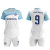 ORKY USA Women Soccer Jersey, Quick Dry Sublimation Customize Shirt Short Set, Lightweight Breathable Training Uniform Freeze(White 2XS) view 4