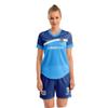 ORKY USA Women Soccer Jersey, Quick Dry Sublimation Customize Shirt Short Set, Lightweight Breathable Training Uniform Freeze(Blue 2XS) view 1