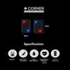 Corner Boxing Smart Punch Trackers & 1 Year Premium Membership Subscription - Measure Accurate Punch Count, Speed & Power Performance in Real Time - Bluetooth Compatible with iOS & Android view 2
