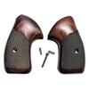 fits All Charter Arms Grips Universal fit Rosewood Checkered Oversize wrap Around view 1