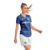 ORKY USA Women Soccer Jersey, Quick Dry Sublimation Customize Shirt Short Set, Lightweight Breathable Training Uniform Freeze(Royal Blue 2XS) view 3