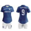 ORKY USA Women Soccer Jersey, Quick Dry Sublimation Customize Shirt Short Set, Lightweight Breathable Training Uniform Freeze(Royal Blue 2XS) view 4