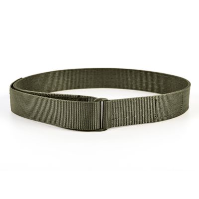 WOLF TACTICAL Heavy Duty Simple EDC Belt - Stiffened 2-Ply 1.5 Nylon Gun Belt for Concealed Carry, Holsters, Pouches (OD Green, M (32-35))