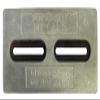 US Marine Products LLC TEC-Divers DP1 Hull Plate ZINC 12" X 6" X 1/2" Military Grade ZINC view 1