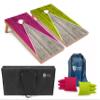 Tailgating Pros Lightweight Pyramid Design Cornhole Board Set w/Bean Bags and Carrying Case - 4'x2' Regulation Cornhole Game view 1